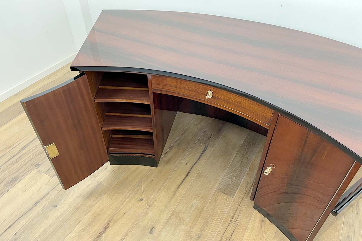 Art Deco Schreibtisch aus Paris "Villa des Arts" in Palisander
