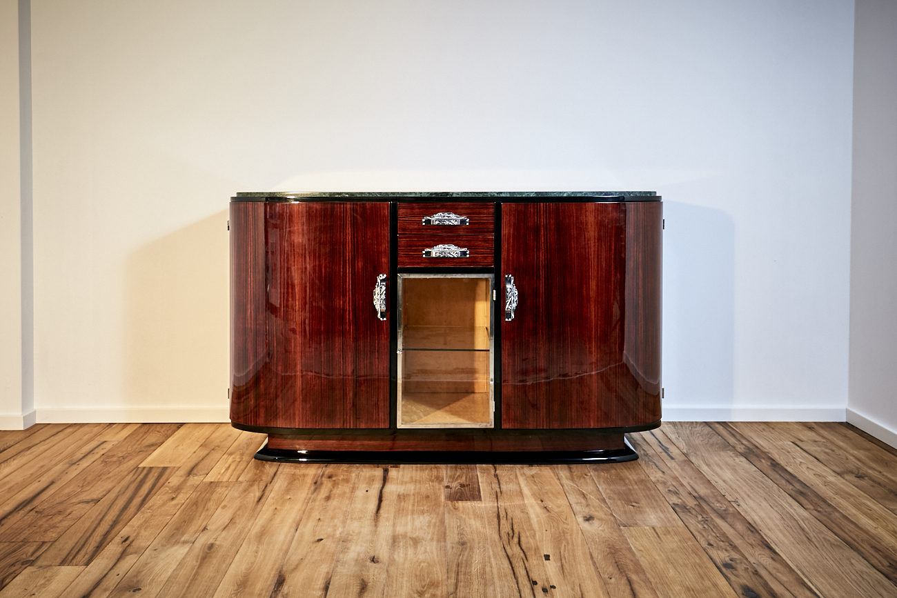 Art Deco Sideboard in Palisander um 1925 aus Frankreich 
