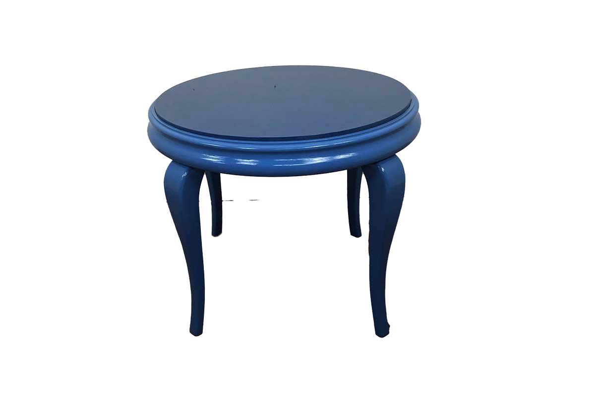 Couchtisch mid century 50er - 70er Jahre in Blau mit Marmorplatte 