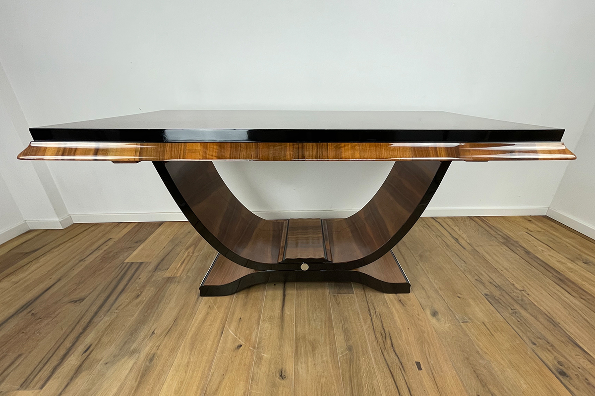 Art Deco Esstisch/Gondeltisch aus Paris um 1925 sehr seltene und wertvolle Ausführung