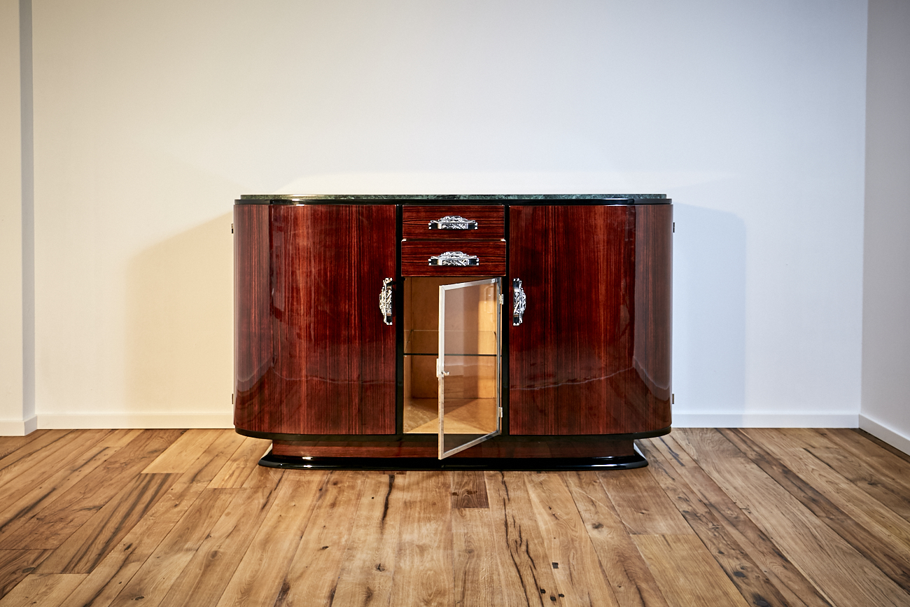 Art Deco Sideboard in Palisander um 1925 aus Frankreich 