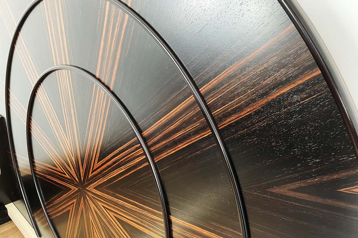 Art Deco Bett "Lit Soleil" Inspiriert von Ruhlmann Émile-jacques
