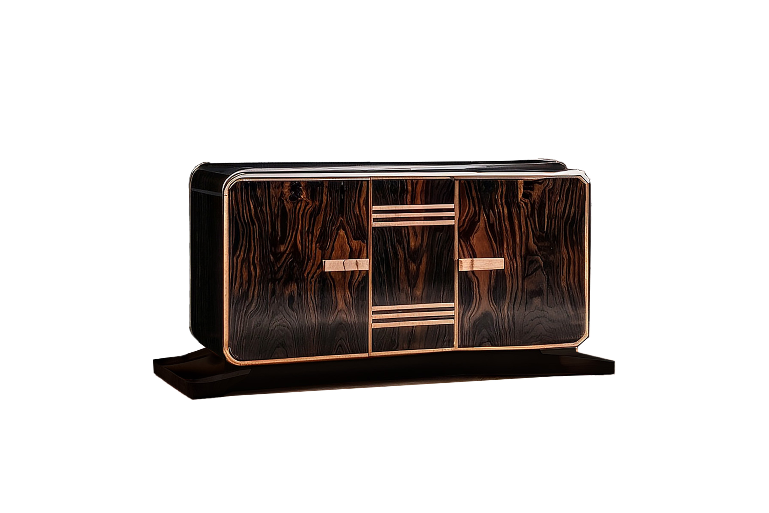 Art Deco Sideboard mit edlen Santos Palisander