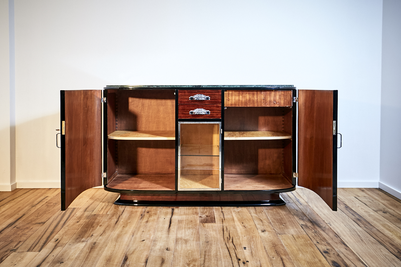 Art Deco Sideboard in Palisander um 1925 aus Frankreich 