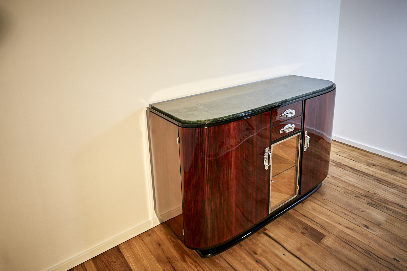 Art Deco Sideboard in Palisander um 1925 aus Frankreich 