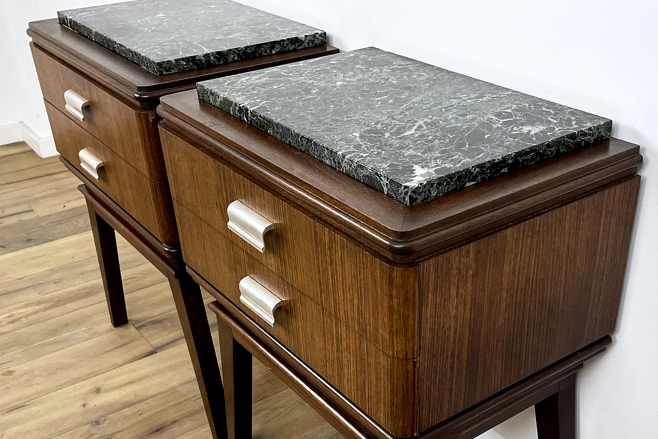 Paar Midcentury Nachttische aus Teak und Mahagoni, dänisches Design