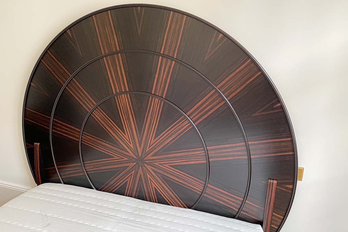Art Deco Bett "Lit Soleil" Inspiriert von Ruhlmann Émile-jacques