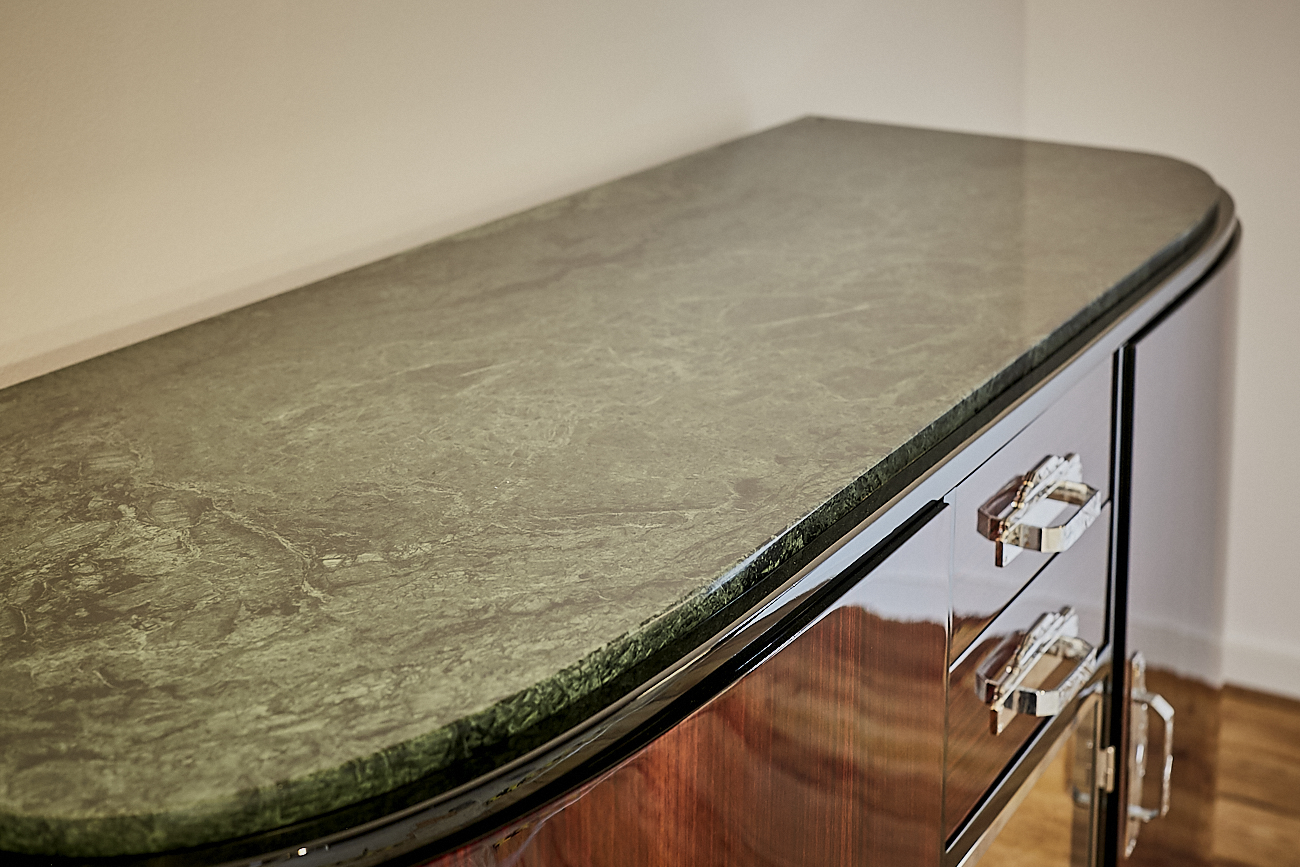 Art Deco Sideboard in Palisander um 1925 aus Frankreich 