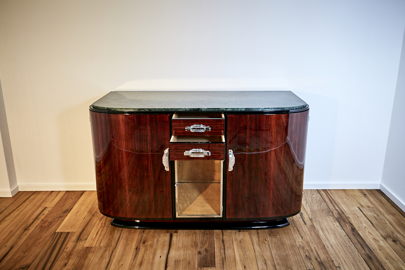 Art Deco Sideboard in Palisander um 1925 aus Frankreich 