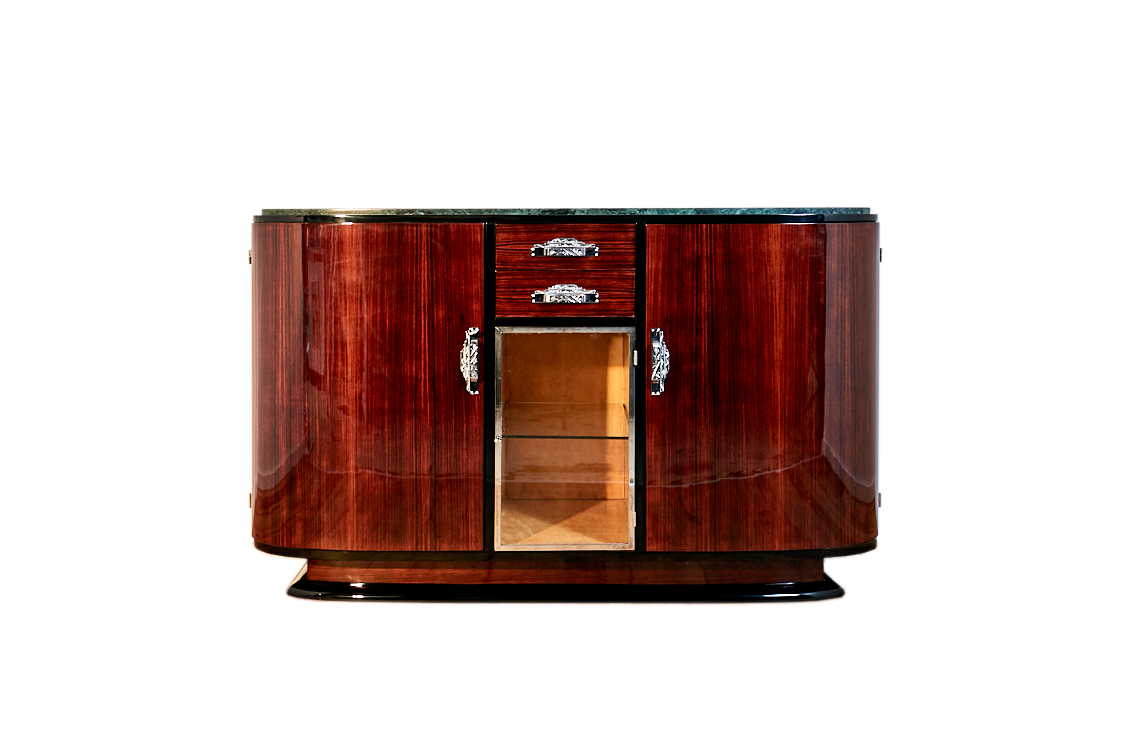 Art Deco Sideboard in Palisander um 1925 aus Frankreich 